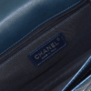 CHANEL Flap Bag Leder Handtasche Dunkelblau Second Hand 19411 9