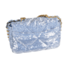 CHANEL 19 Sequin Flap Bag Handtasche Hellblau Second Hand 19542 3