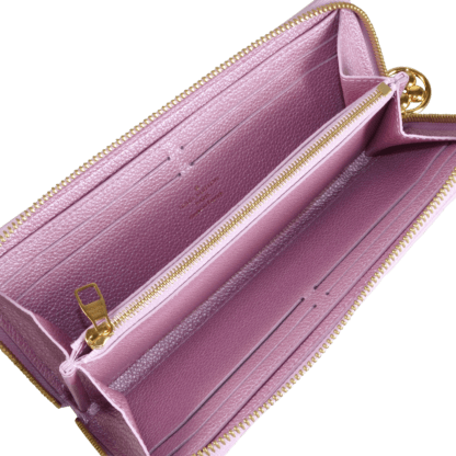 Louis Vuitton Clemence Monogram Empreinte Pearly Lilac Portemonnaie Geldbörse Second Hand 19467 5