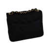 CHANEL Classic Mini Square Flap Bag Jersey Handtasche Schwarz Second Hand 19643 2