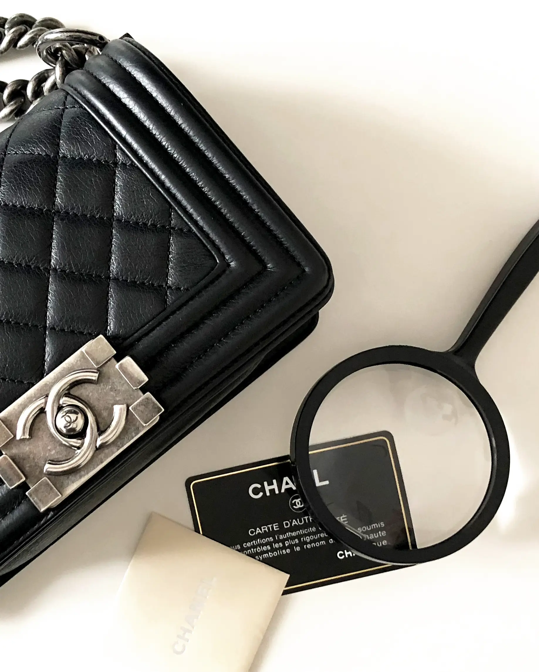 CHANEL Black Boy Bag Authenticity Check