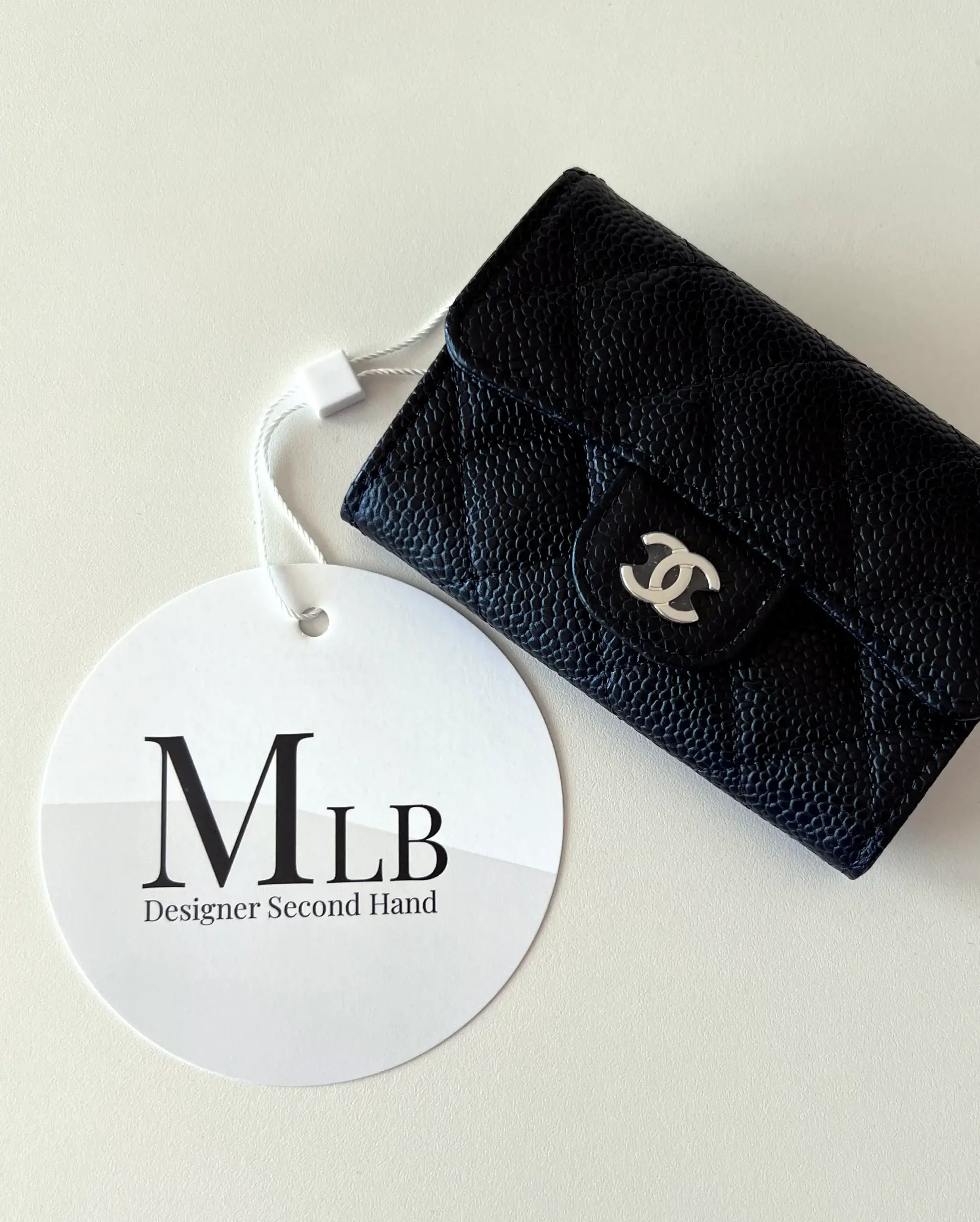 CHANEL Wallet Cardholder Caviar Black SHW Second Hand