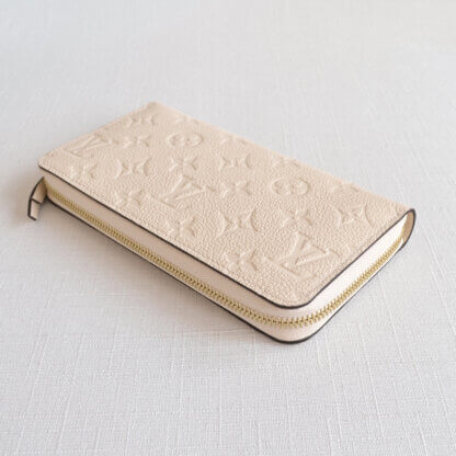 Louis Vuitton Zippy Wallet Geldbörse Monogram Empreinte Leder Portemonnaie Creme Second Hand 21575 3