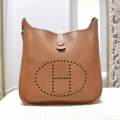 Hermès Evelyne GM Gold Togo Kalbsleder Handtasche Second Hand 21767 2