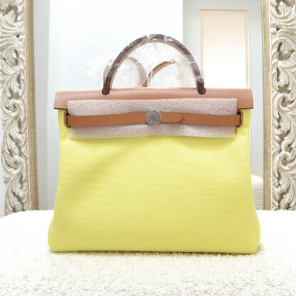 Hermès Herbag Zip 31 Limoncello Nature 21752 1