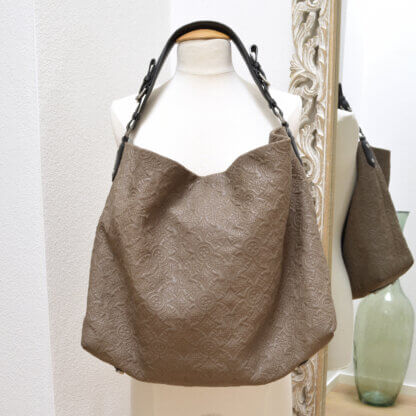 Louis Vuitton Antheia GM Hobo Bag Leder Handtasche Olive Second Hand 22467 2