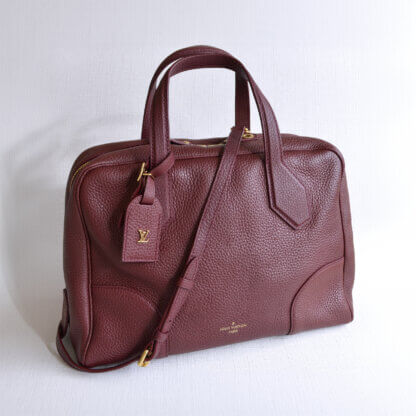 Louis Vuitton Dora Soft MM Leder Handtasche Bordeaux Second Hand 22391 1