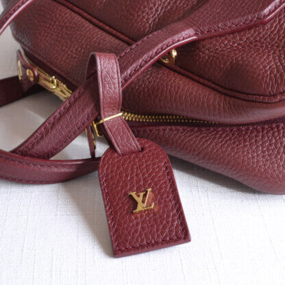 Louis Vuitton Dora Soft MM Leder Handtasche Bordeaux Second Hand 22391 10