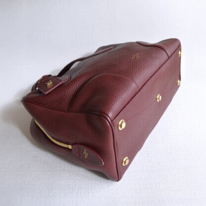 Louis Vuitton Dora Soft MM Leder Handtasche Bordeaux Second Hand 22391 4