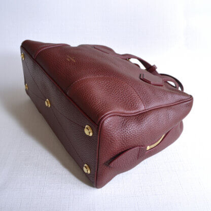 Louis Vuitton Dora Soft MM Leder Handtasche Bordeaux Second Hand 22391 5