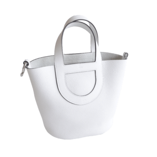 Hemès In-the-loop 18 New White Leder Handtasche Second Hand 22774 0