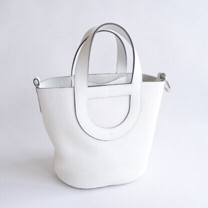 Hemès In-the-loop 18 New White Leder Handtasche Second Hand 22774 2