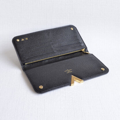 Louis Vuitton Kimono Monogram Noir Portemonnaie Geldbörse Wallet Second Hand 22776 4