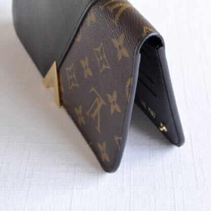 Louis Vuitton Kimono Monogram Noir Portemonnaie Geldbörse Wallet Second Hand 22776 5