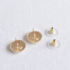 CHANEL 21A CC Button Earrings Knopf Ohrringe Gold Strass Second Hand 22977 4
