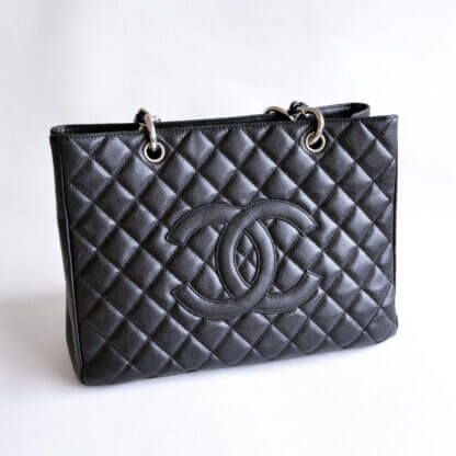 CHANEL Grand Shopping Tote GST Shopper Leder Handtasche Second Hand 12514 2