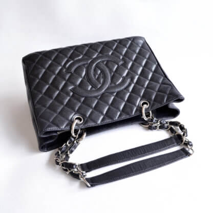 CHANEL Grand Shopping Tote GST Shopper Leder Handtasche Second Hand 12514 6