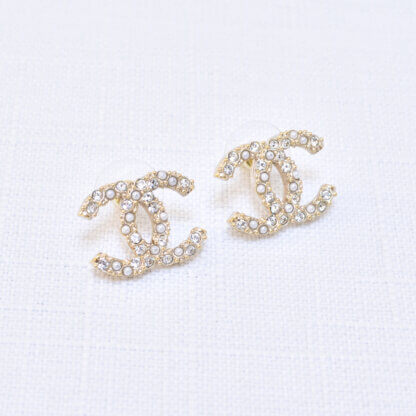 CHANEL 20B CC Ohrringe Earrings Pre-Loved Gold 325117 00