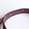 CHANEL Vintage 02A Bow Felt Belt Schleifen Gürtel Wolle Burgundy Pre-Loved 325120 4