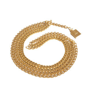 CHANEL Vintage Coco Parfum Flacon Multi Chain Belt Pre-Loved 325121 0