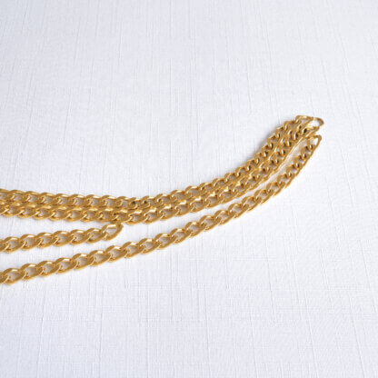 CHANEL Vintage Perfume Bottle Multi Chain Belt Gold Pre-Loved 325121 4