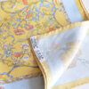 Hermès Gavroches 45 Pierres d'orient et d'occident Hellblau Gelb Pre-Loved Vintage 32539 2
