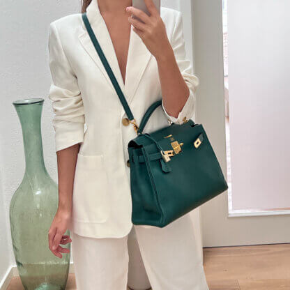 Hermès Kelly 32 Vintage Togo Leder Handtasche Pre-Loved 32533 Modshot 1