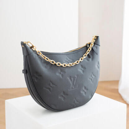 Louis Vuitton Loop Hobo Monogram Empreinte Leder Handtasche Schwarz Noir Pre-Loved 52528 2