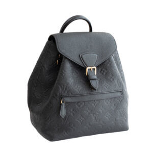 Louis Vuitton Montsouris PM Monogram Empreinte Leder Rucksack Schwarz Pre-Loved 52529 0