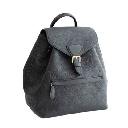 Louis Vuitton Montsouris PM Monogram Empreinte Leder Rucksack Schwarz Pre-Loved 52529 0