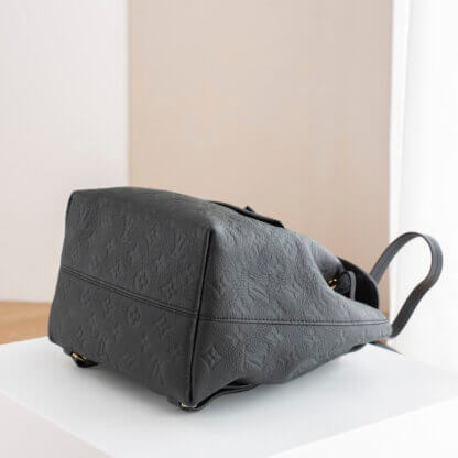 Louis Vuitton Montsouris PM Monogram Empreinte Leder Rucksack Schwarz Pre-Loved 52529 3