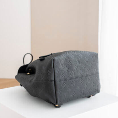 Louis Vuitton Montsouris PM Monogram Empreinte Leder Rucksack Schwarz Pre-Loved 52529 4
