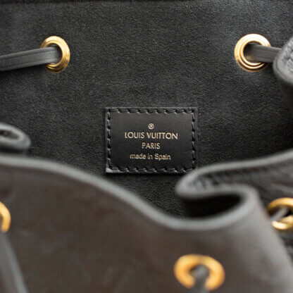 Louis Vuitton Montsouris PM Monogram Empreinte Leder Rucksack Schwarz Pre-Loved 52529 7