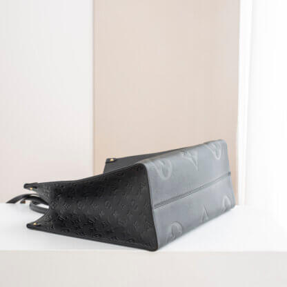 Louis Vuitton Onthego GM Monogram Empreinte Leder Handtasche Schwarz 525211 3