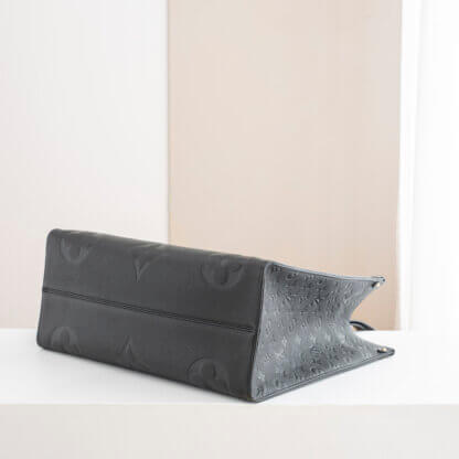 Louis Vuitton Onthego GM Monogram Empreinte Leder Handtasche Schwarz 525211 4