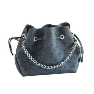 Louis Vuitton Bella Mahina Leder Handtasche Schwarz Pre-Loved 0