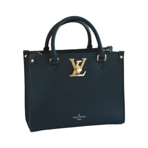 Louis Vuitton Lock & Go Lockme Empreinte Leder Handtasche Schwarz Pre-Loved 625214 0