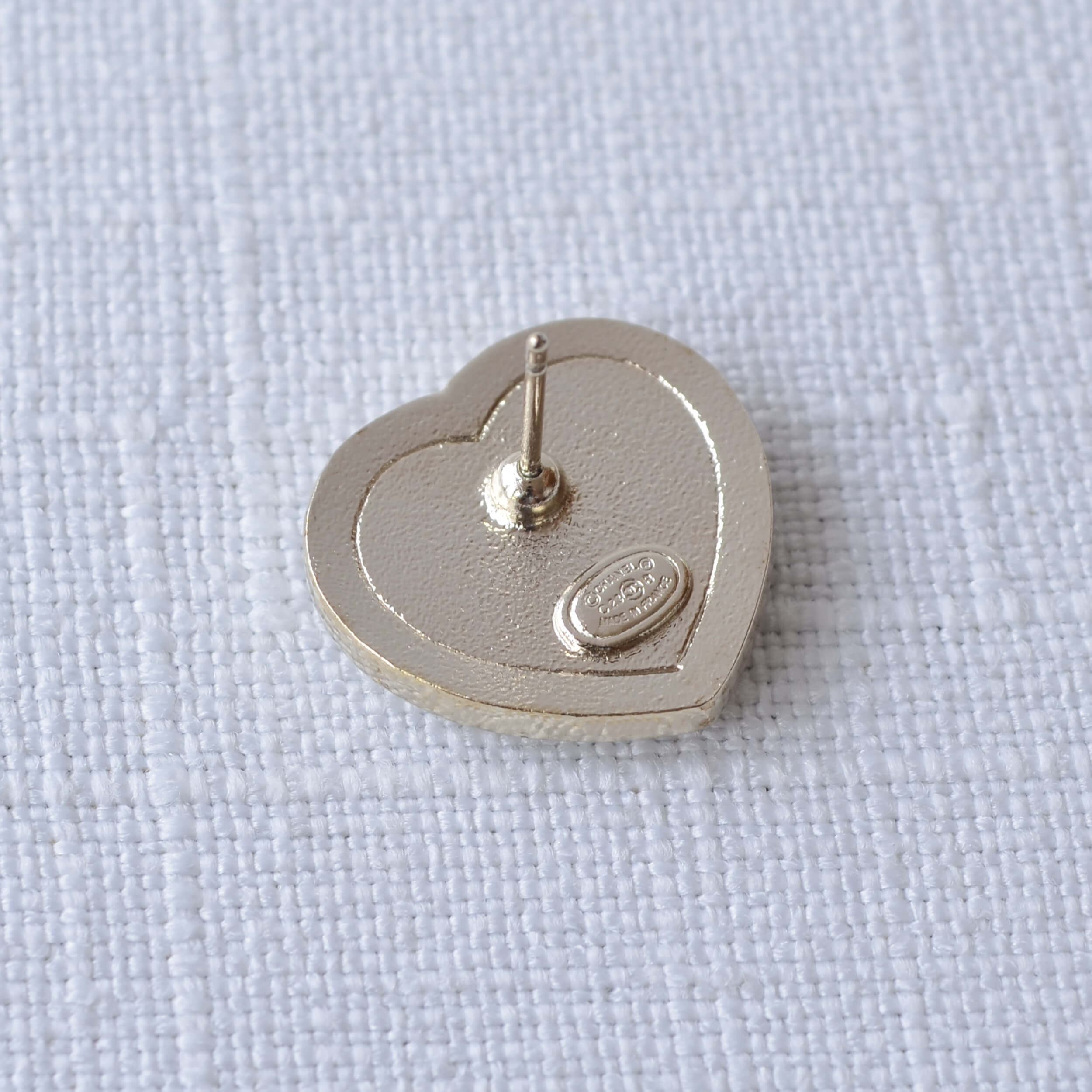 CHANEL 23B CC Heart Earrings Herz Ohrringe Strass Pre-Loved 1025137 3 CHANEL 21B Crystal CC Earrings Ohrringe Silber Strass 3