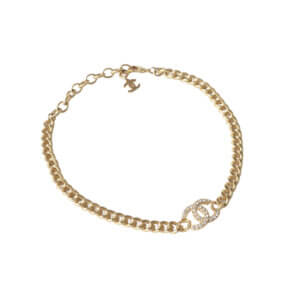 CHANEL 22A CC Choker Kette Necklace Gold Pre-Loved 1125143 0