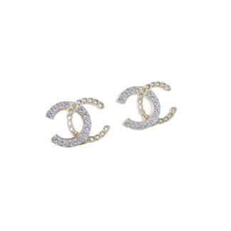 CHANEL 25B CC Ohrringe Hellgold Earrings Pre-Loved 1125140 0