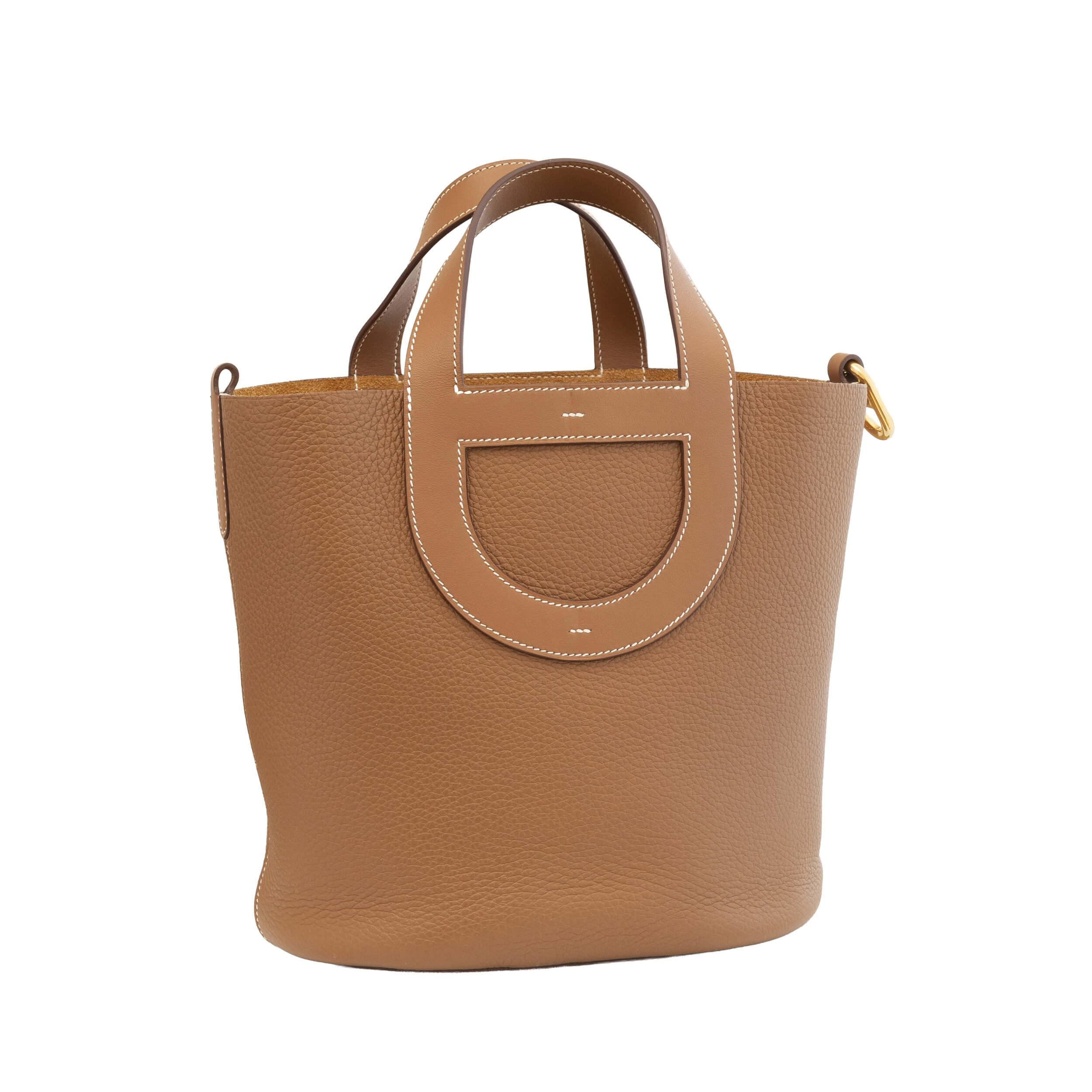 Louis Vuitton In The Loop 23 Leder Handtasche Braun Gold Pre-Loved 12631 0 Louis Vuitton In The Loop 23 Leder Handtasche Braun Gold Pre-Loved 12631 0