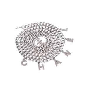 CHANEL 08V Chain Belt Gürtelkette Silber Gürtel Pre-Loved 12613 00