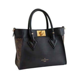 Louis Vuitton On My Side PM Monogram Canvas Noir Leder Handtasche Pre-Loved 42624 1