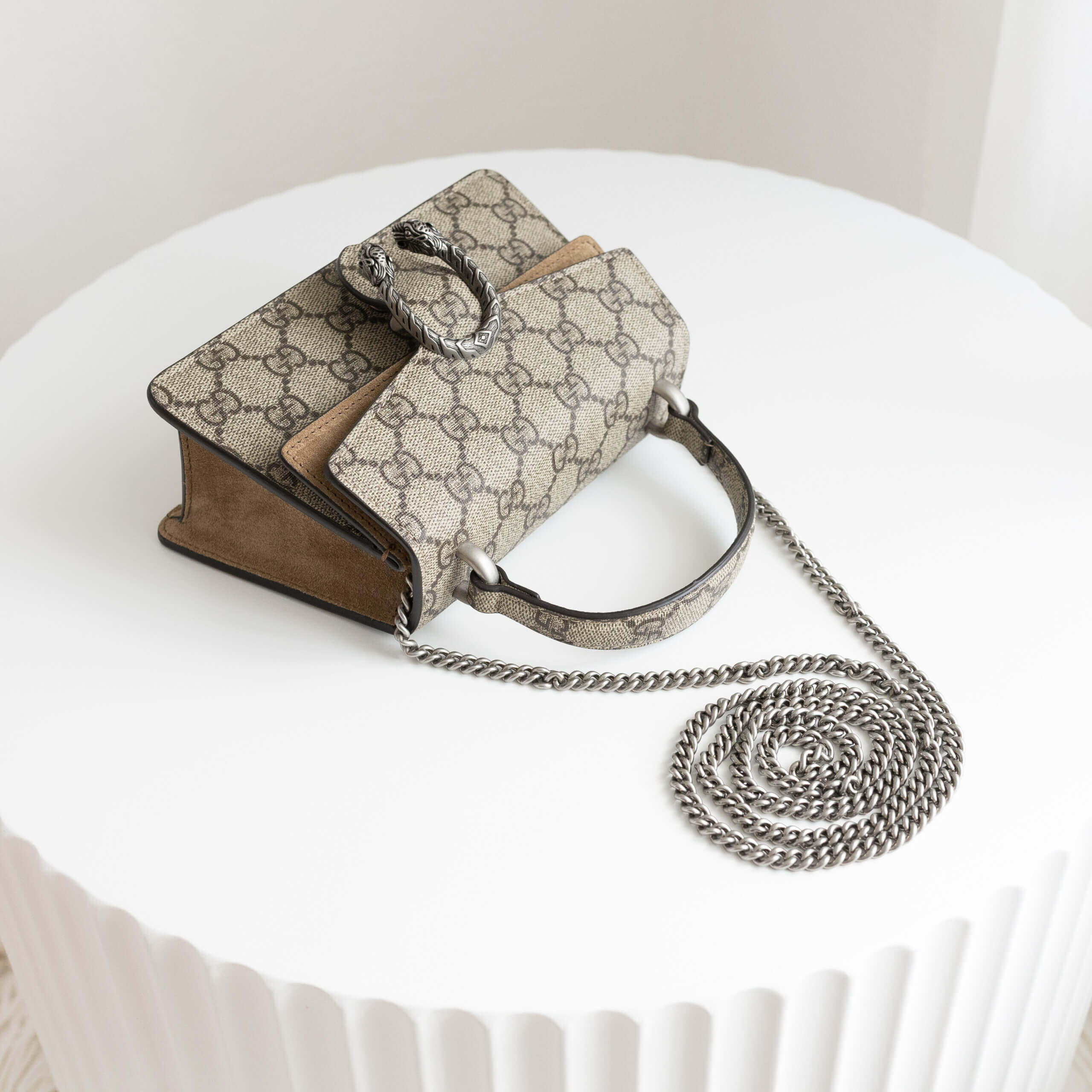 Gucci Dionysus Mini Top Handle Bag GG Supreme Canvas Pre-Loved 42636 5