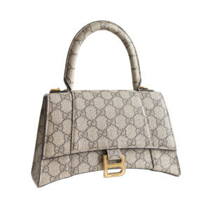 Gucci x Balenciaga The Hacker Project Hourglass Top Handle Bag GG Supreme Canvas Handtasche Pre-loved 42635 0