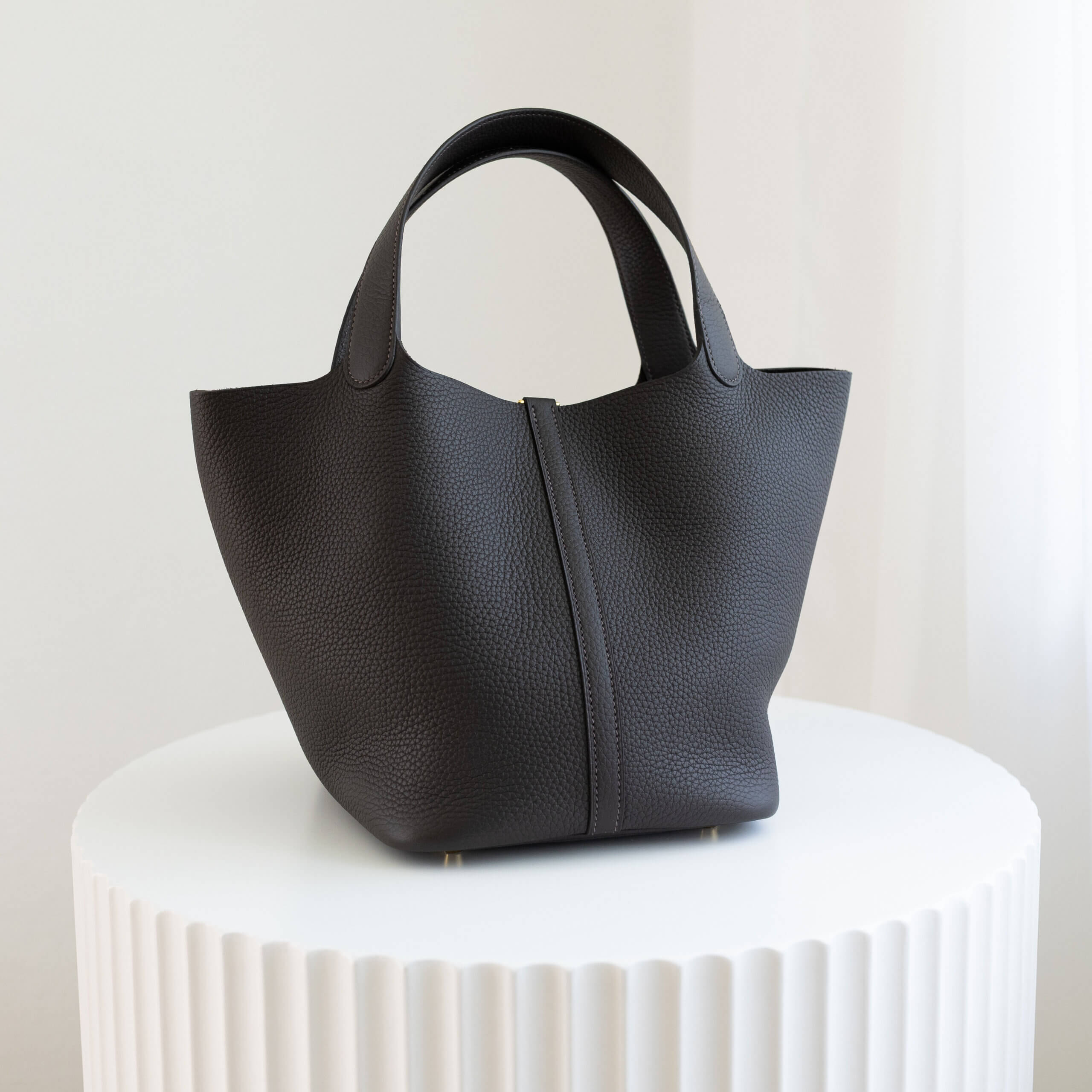 Hermès Picotin 22 Taurillon Clemence Leder Handtasche Ebene 52639 2