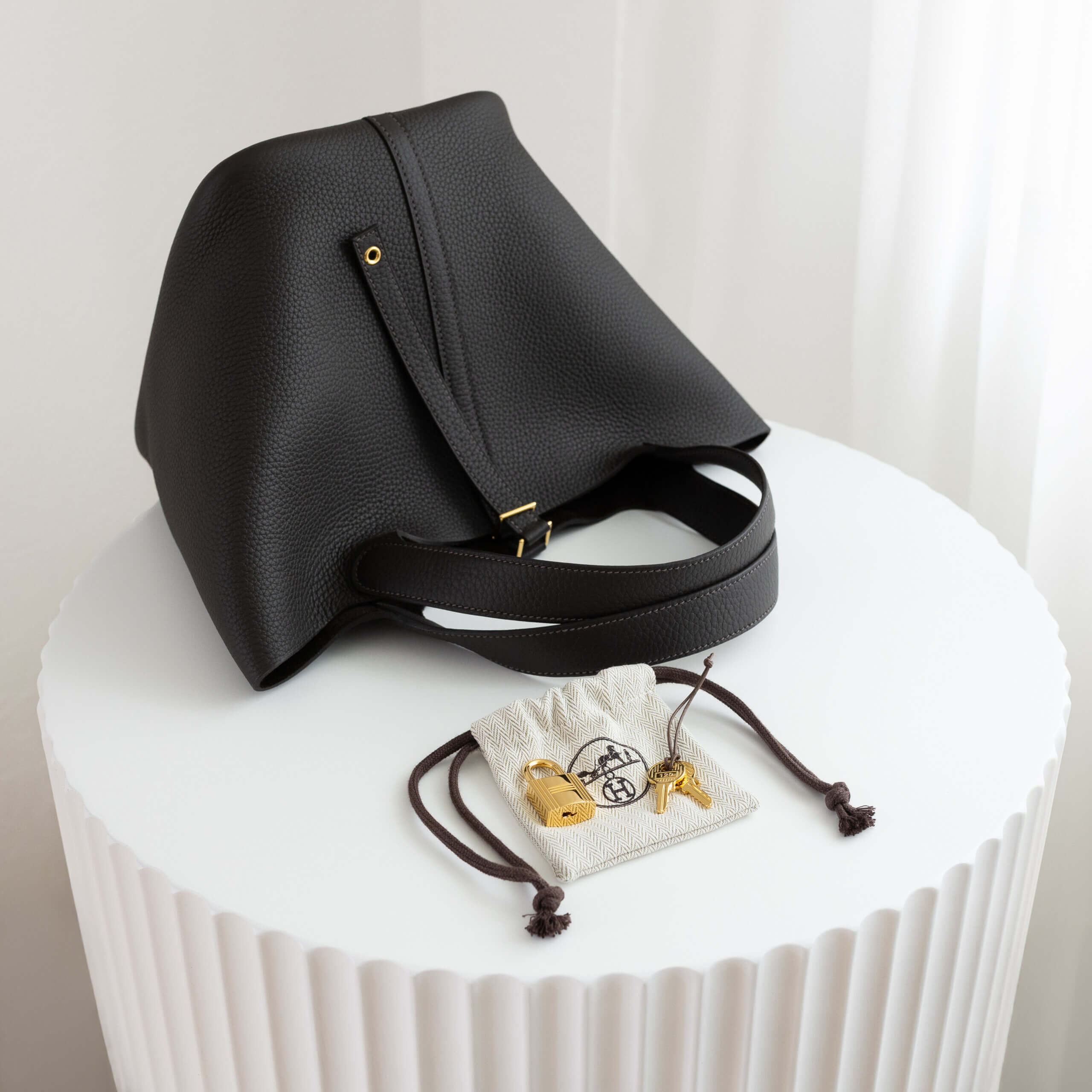 Hermès Picotin 22 Taurillon Clemence Leder Handtasche Ebene 52639 5