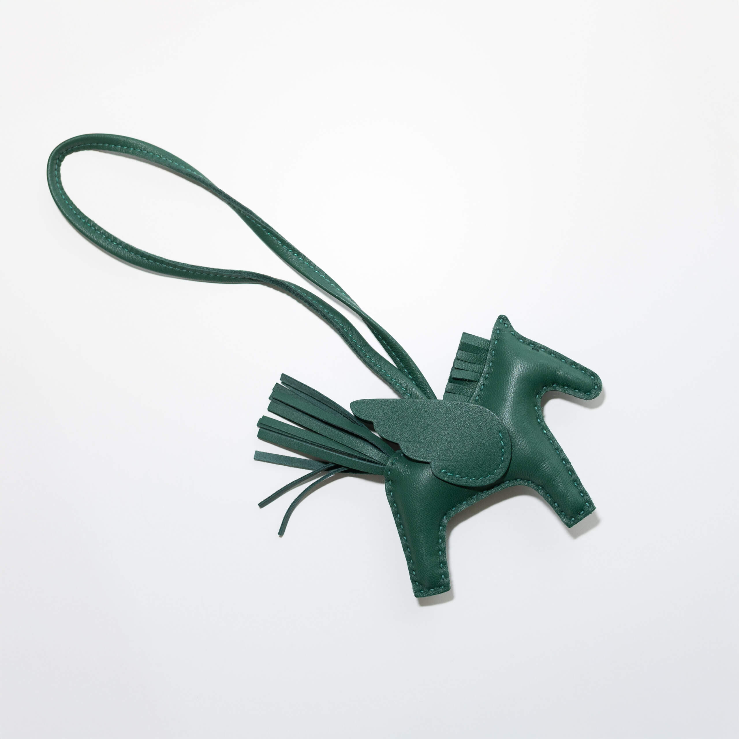 Hermès Rodeo Pegase Bag Charm Taschenaccessoire Leder Vert Moyen Hermes Pre-Loved 52638 1