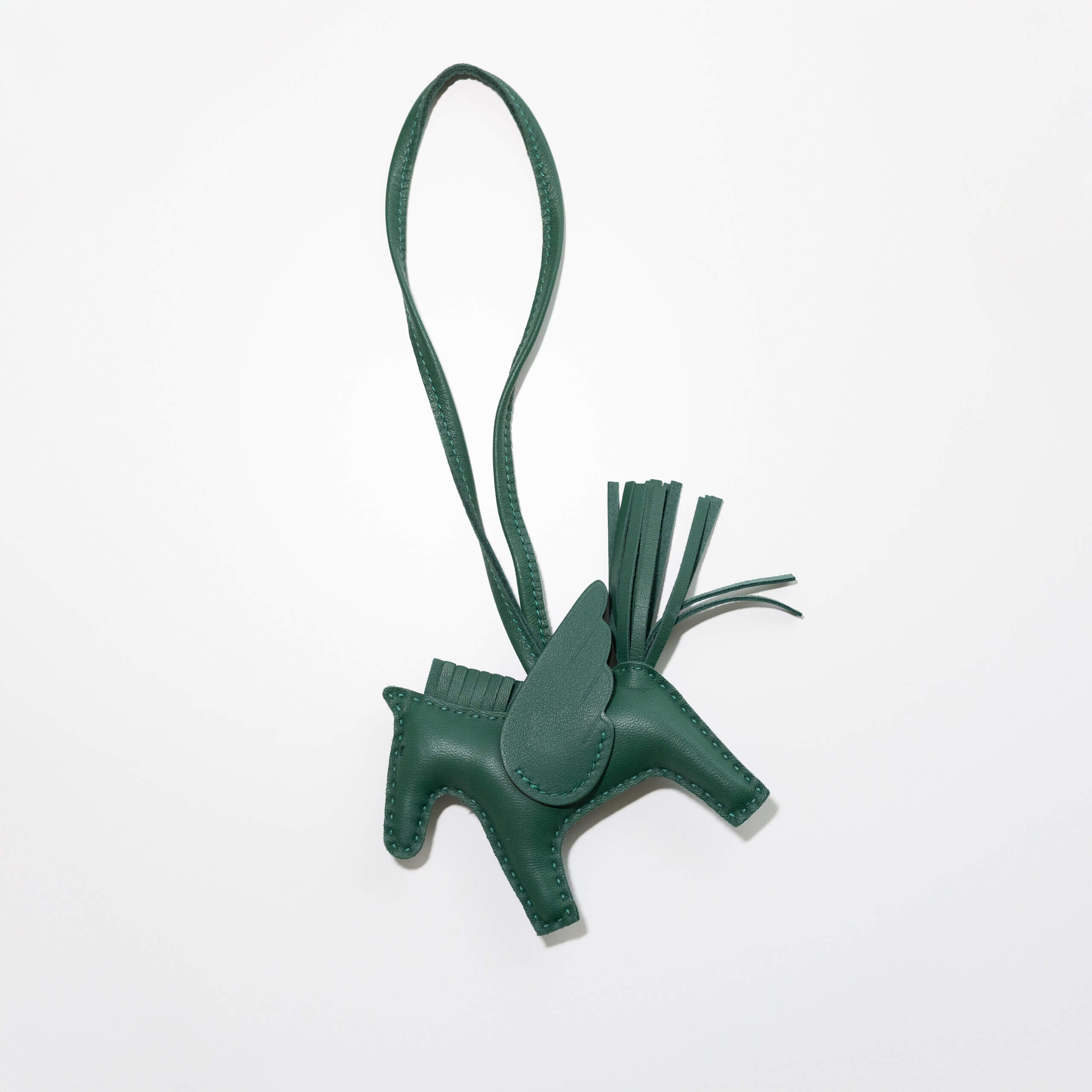 Hermès Rodeo Pegase Bag Charm Taschenaccessoire Leder Vert Moyen Hermes Pre-Loved 52638 2