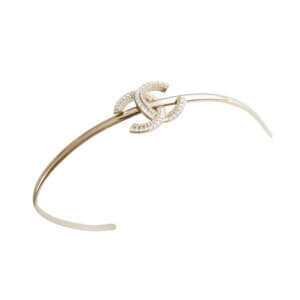 CHANEL 22B CC Haarreif Crystal Gold Headband Pre-Loved 726121 0